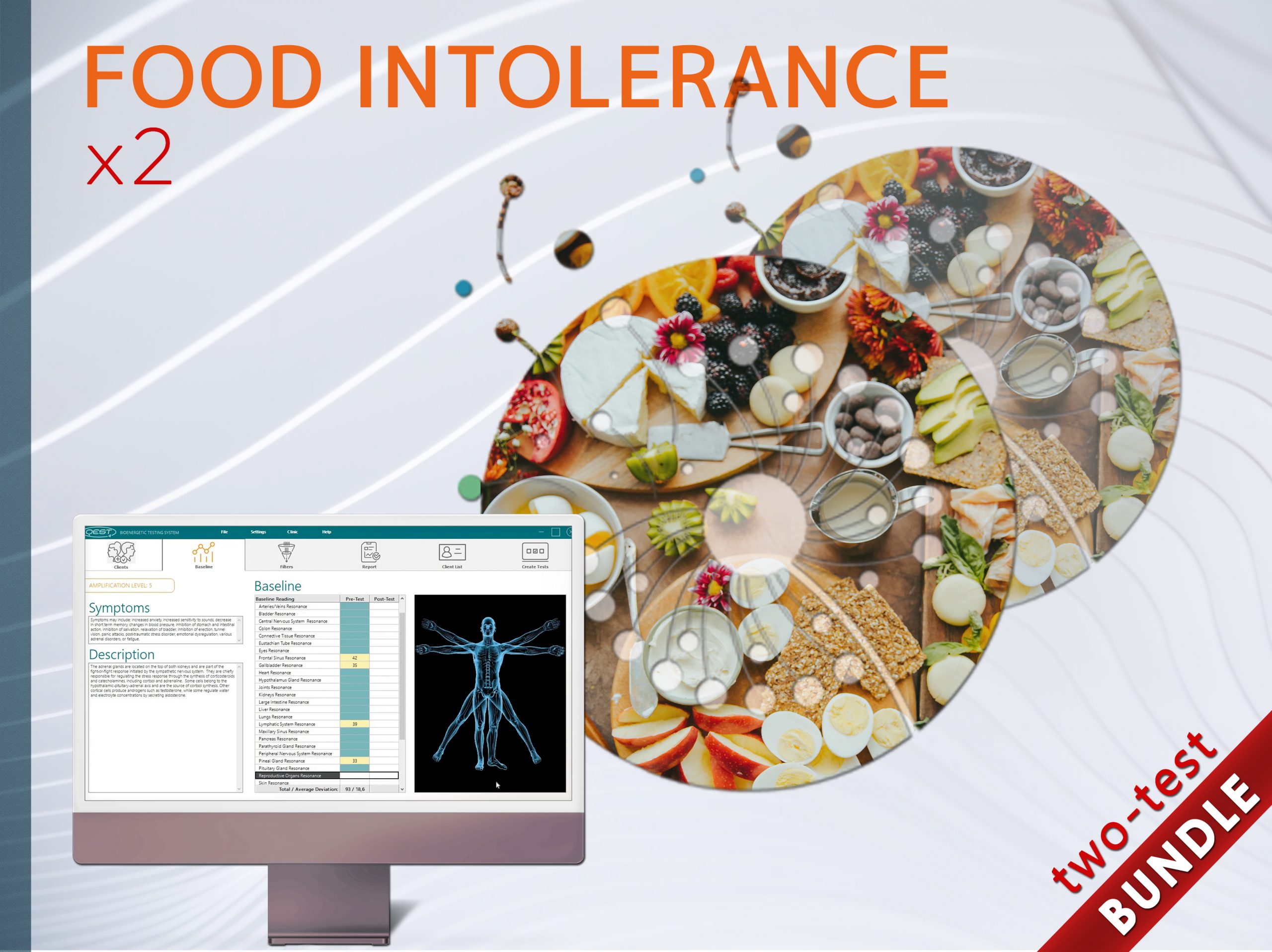 Energetic Food Intolerance and Sensitivity Test Bundle TestIntolerance